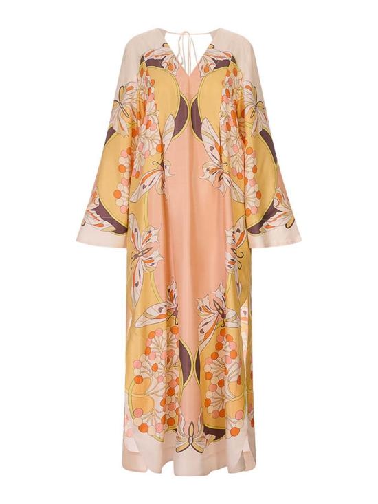 26SS 라 더블제이 롱 원피스 DRE1022SIL029FLO08PI02 Pink