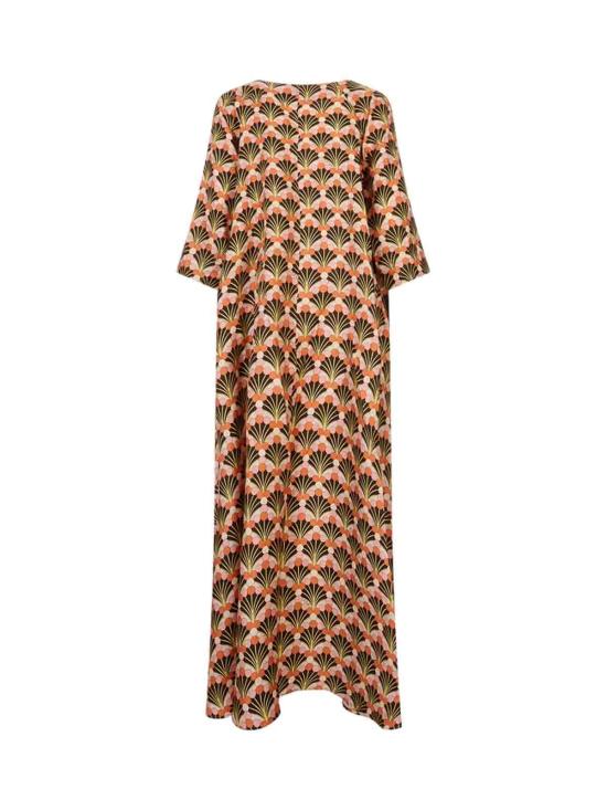 26SS 라 더블제이 롱 원피스 DRE0370SIL001FLF02BR02 Brown - LA DOUBLEJ