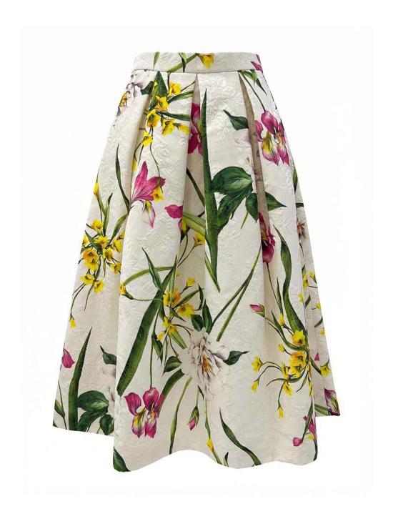 26SS 루나티카 밀라노 롱 스커트 SKIRTTJARDINWHITEMEDIUM White - LUNATICA MILANO 