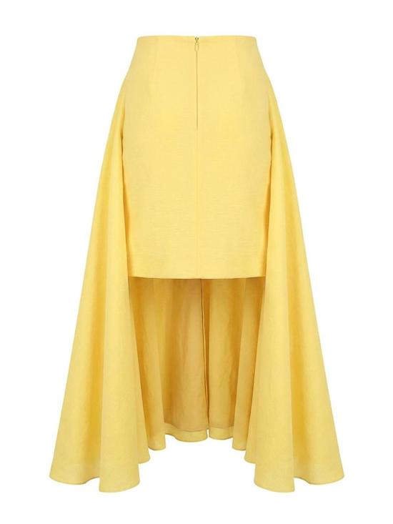 26SS 자크뮈스 롱 스커트 SKW00642AW00777250 Orange - JACQUEMUS