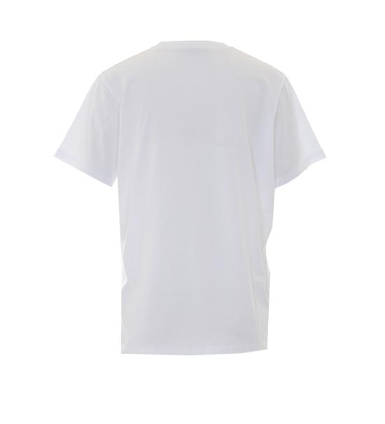 26FW 가니 베이직 저지 레오파드 릴렉스드 티셔츠 T4124 943 WHITE - GANNI