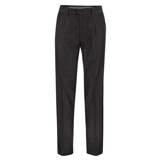 26FW 브루넬로 쿠치넬리 스트레이트 팬츠 MH264LD01 DARK GREY