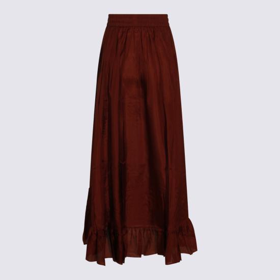 26FW 짐머만 롱 스커트 8440SSS261 MER MERLOT - ZIMMERMANN