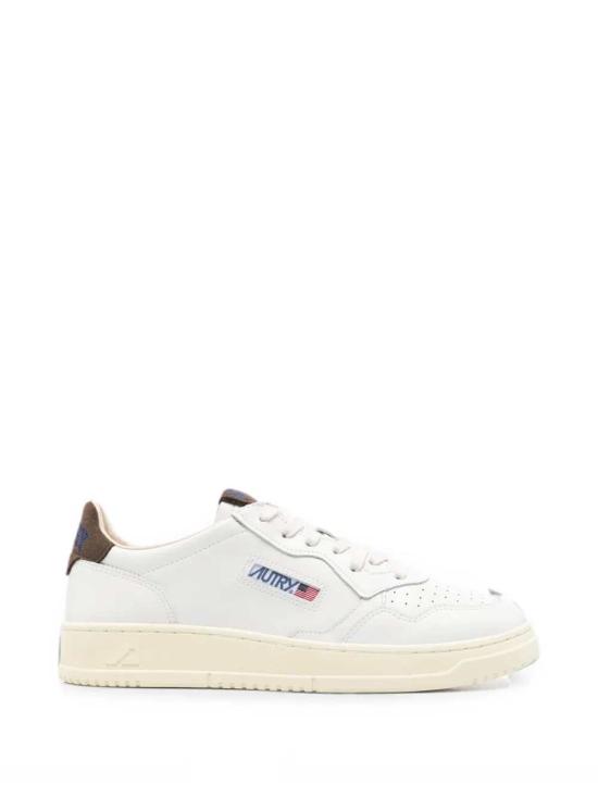 26FW 오트리 메달리스트 로우 스니커즈 AULMHJ03 LEA SUECOLLEG WHT CHOCOCHIP HJ03