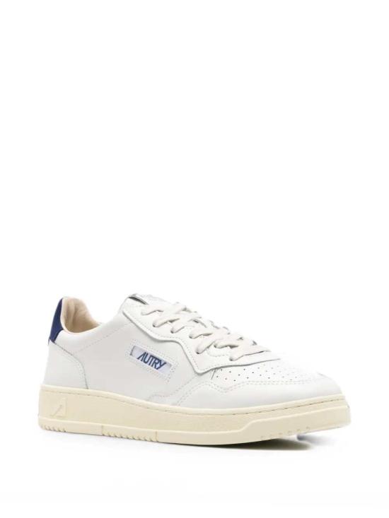 26FW 오트리 메달리스트 로우 스니커즈 AULMBJ03 LEA SUELOGO WHT BLUEDEP BJ03 - AUTRY
