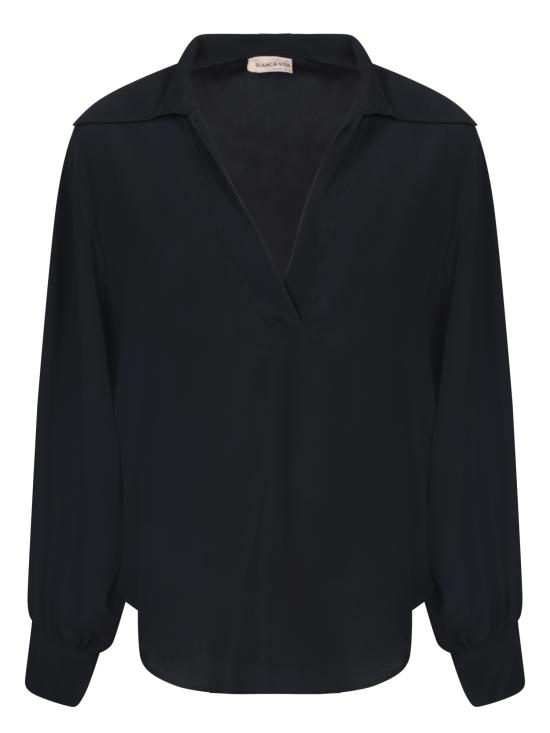 25FW 블랑카 비타 블라우스 BENJAMIN 7504 ONICE Black