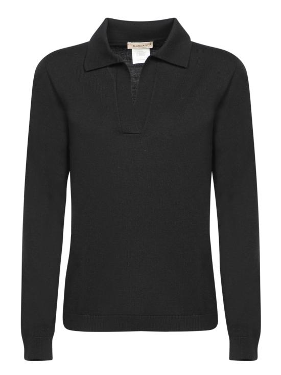 25FW 블랑카 비타 긴팔 티셔츠 54219 14202 099 Black