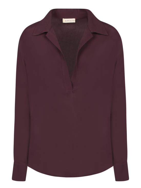 26FW 블랑카 비타 블라우스 TOLES 7504 VINO Bordeaux