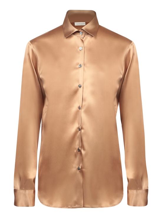 25FW 블랑카 비타 블라우스 CANAPA RASOSETA COGNAC Metallic
