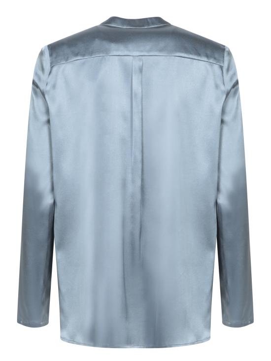 25FW 블랑카 비타 블라우스 CARPI RASOSETA POLVERE Blue - BLANCA VITA