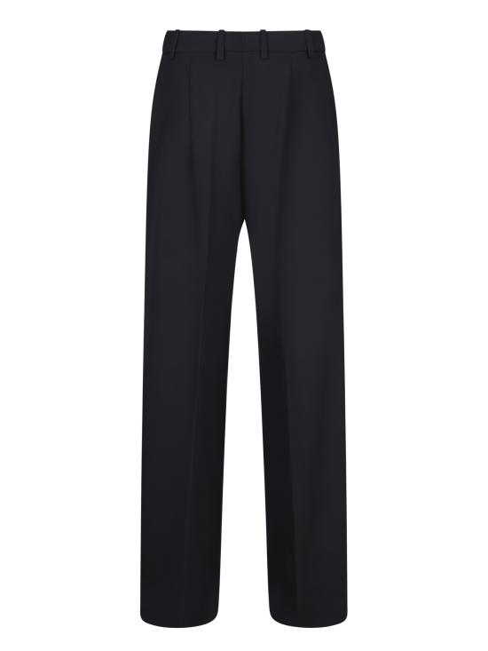 26FW 블랑카 비타 스트레이트 팬츠 PLETTRO 9714 ONICE Black - BLANCA VITA