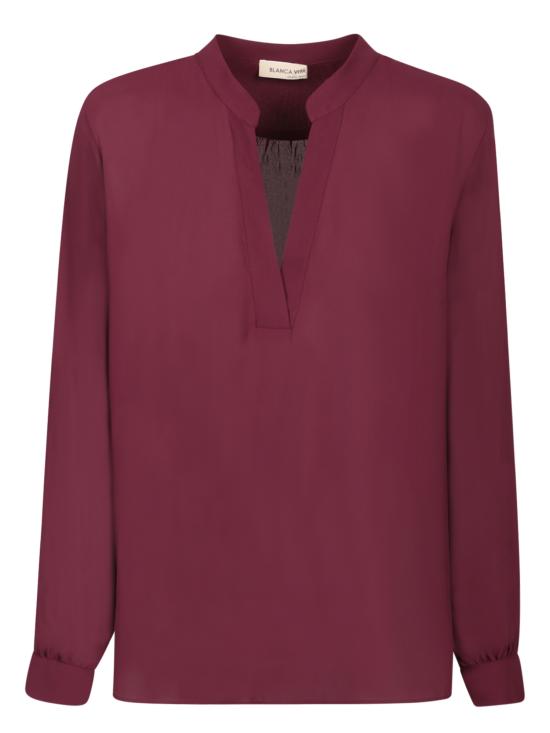 26FW 블랑카 비타 블라우스 TETRA 9582 BORDEAUX Bordeaux