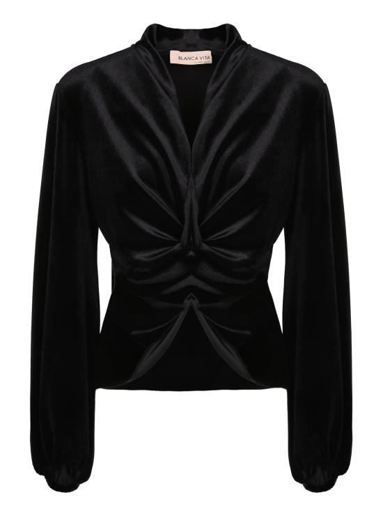 26FW 블랑카 비타 블라우스 BERIK 7461 ONICE Black