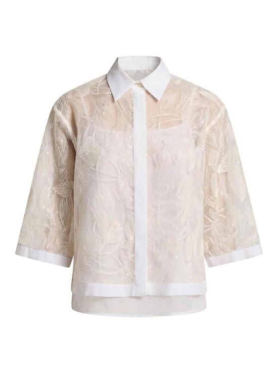 26SS 페세리코 블라우스 A0637303701902 White