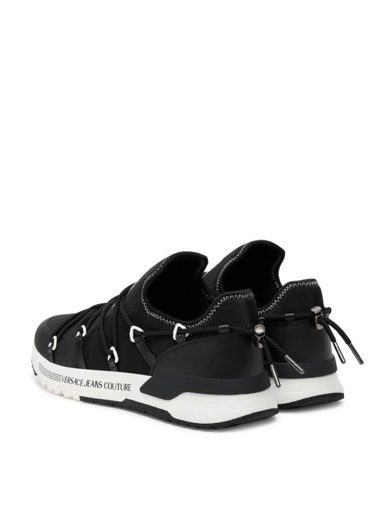 25FW 베르사체 폰도 다이나믹 로고 트레이너 79YA3SA6ZS915L01 Black - VERSACE