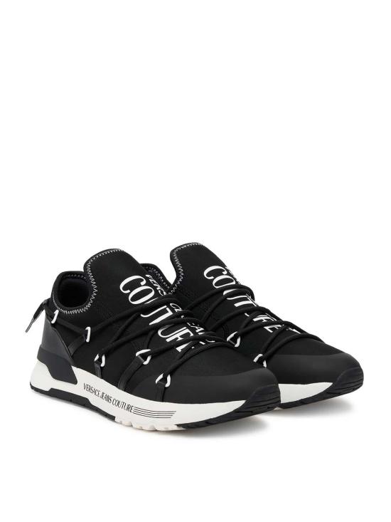 25FW 베르사체 폰도 다이나믹 로고 트레이너 79YA3SA6ZS915L01 Black - VERSACE