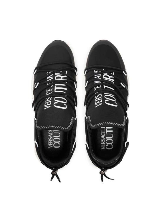 25FW 베르사체 폰도 다이나믹 로고 트레이너 79YA3SA6ZS915L01 Black - VERSACE