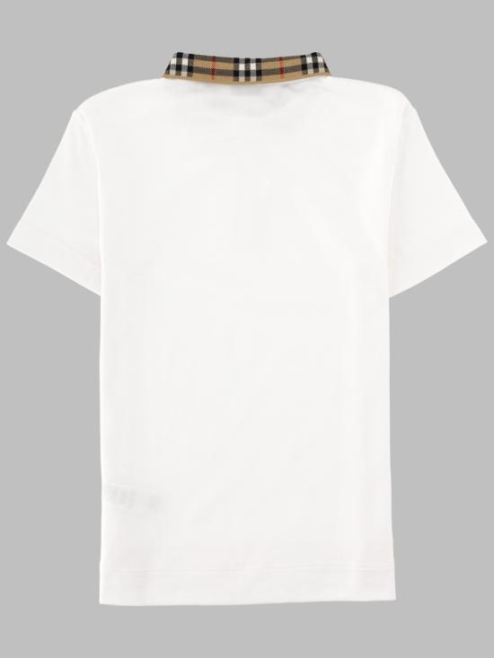26SS [키즈] 버버리 폴로 셔츠 8105571K A1464 WHITE - BURBERRY