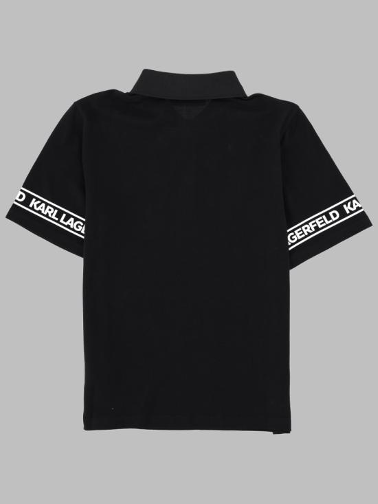 26SS [키즈] 칼라거펠트 폴로 셔츠 Z31099K 09B BLACK - KARL LAGERFELD