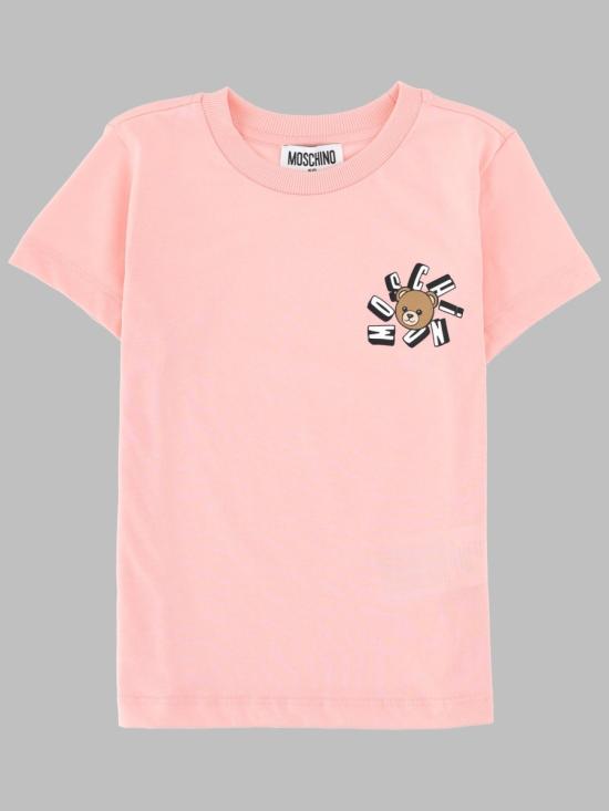 26SS [키즈] 모스키노 티셔츠 HUM05OK LAA0350209 PINK