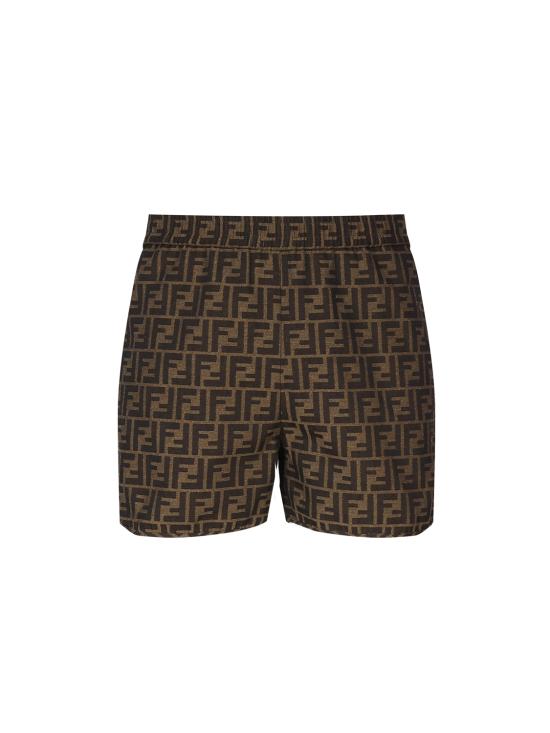 26SS 펜디 캔버스 반바지 FR6259 A5W3F118W BROWN