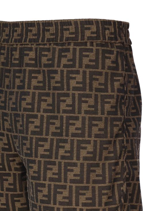 26SS 펜디 캔버스 반바지 FR6259 A5W3F118W BROWN - FENDI