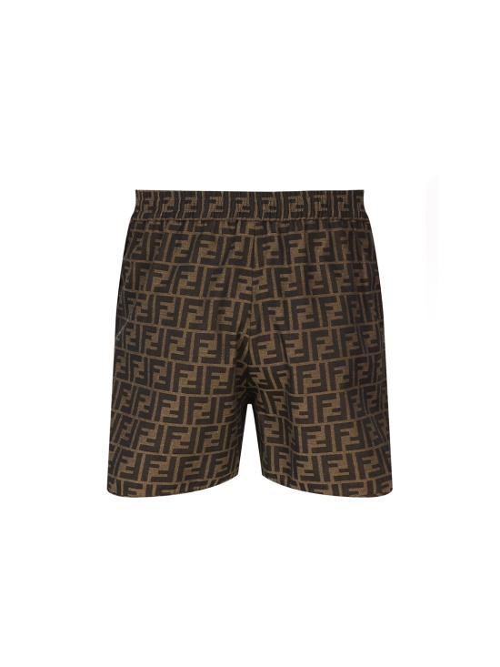 26SS 펜디 캔버스 반바지 FR6259 A5W3F118W BROWN - FENDI