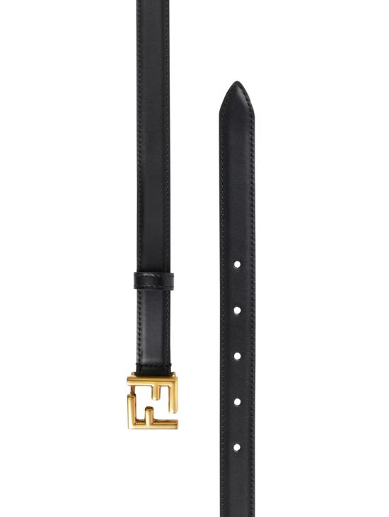 26SS 펜디 레귤러 벨트 8C0648 AAIWF04TX NERO ORO BURATTATO - FENDI