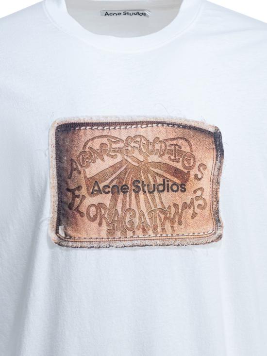 26SS 아크네 스튜디오 긴팔 티셔츠 CL0408 100 WHITE DOM - ACNE STUDIOS