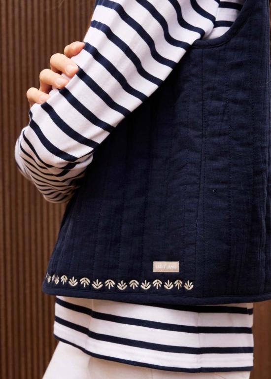  Saint James USA 베스트 세인트 제임스 USA 스테 릴리 코튼 퀼팅  네이비/세일 캔버스 - OTHER BRANDS