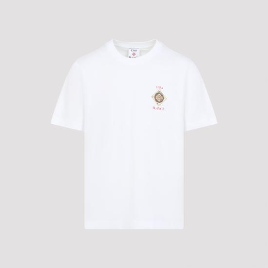 26FW 카사블랑카 반팔 티셔츠 MSS26JTS00102 WHITE - CASABLANCA