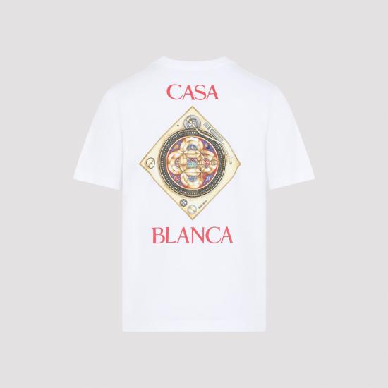 26FW 카사블랑카 반팔 티셔츠 MSS26JTS00102 WHITE - CASABLANCA