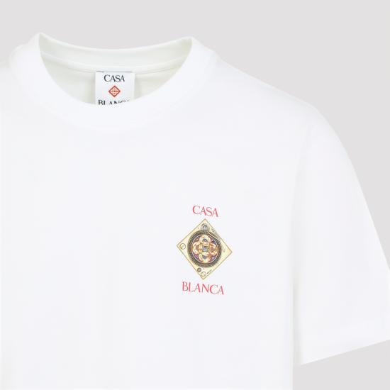 26FW 카사블랑카 반팔 티셔츠 MSS26JTS00102 WHITE - CASABLANCA