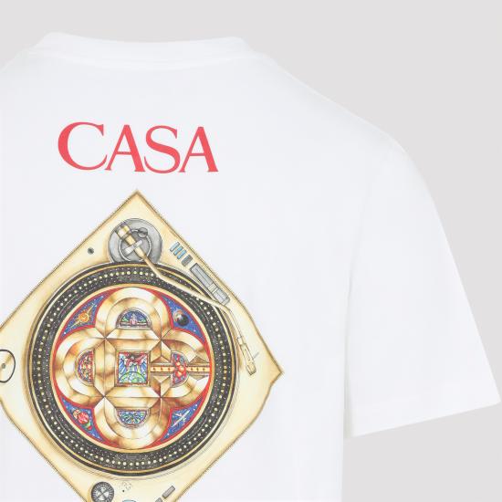 26FW 카사블랑카 반팔 티셔츠 MSS26JTS00102 WHITE - CASABLANCA