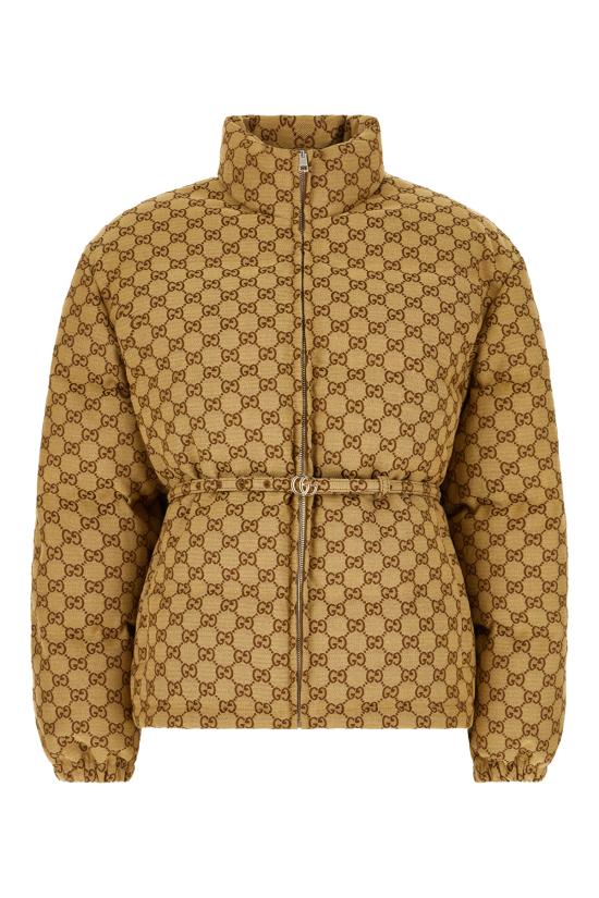 26FW 구찌 GG 캔버스 봄버 자켓 797451Z9ABA 2184 CAMEL MIX