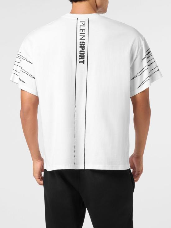 26SS 플레인스포츠 반팔 티셔츠 AAECMTK8764STE001N 01 White - PLEIN SPORT
