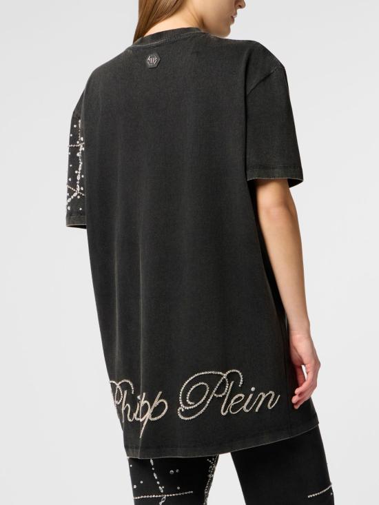 26SS 필립 플레인 롱 원피스 SAFCWTG0682PJY002N 02 Black - PHILIPP PLEIN