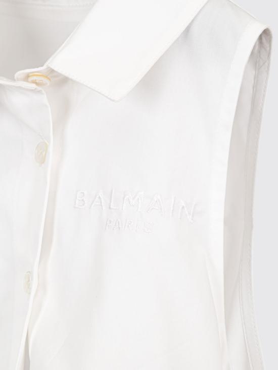 26SS [키즈] 발망 오버롤 BYAA02G0197 620BC Blue - BALMAIN