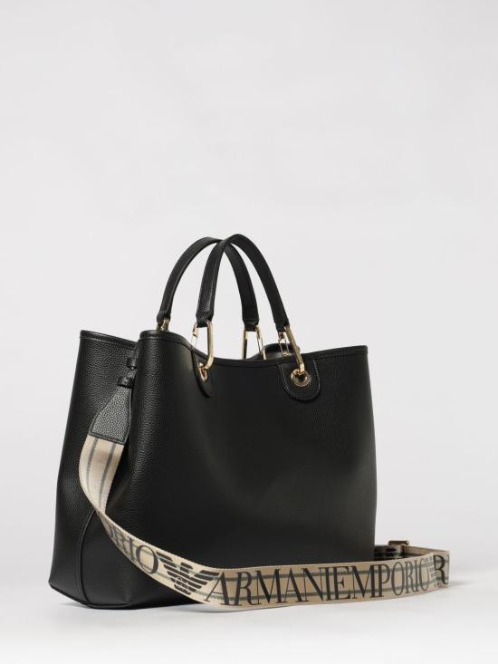 26SS 엠포리오 아르마니 MYEA 미디엄 쇼퍼백 EW000360 AF12103 MC032 Black - EMPORIO ARMANI