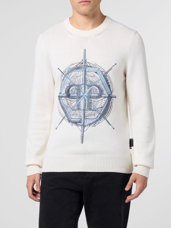 26SS 필립 플레인 스웨터 SAFCMKO1558PTE178N 01OF White