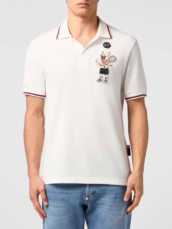 26SS 필립 플레인 폴로 티셔츠 PAFCMTK9011PTE179N 01OF White