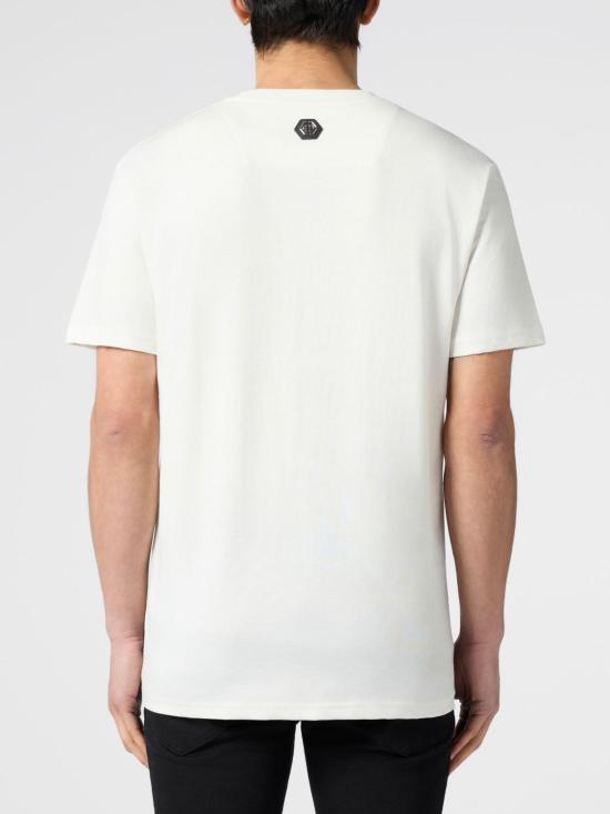 26SS 필립 플레인 반팔 티셔츠 PAFCMTK9036PJY002N 01OF White - PHILIPP PLEIN