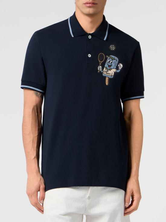 26SS 필립 플레인 폴로 티셔츠 PAFCMTK9017PTE179N 24 Navy