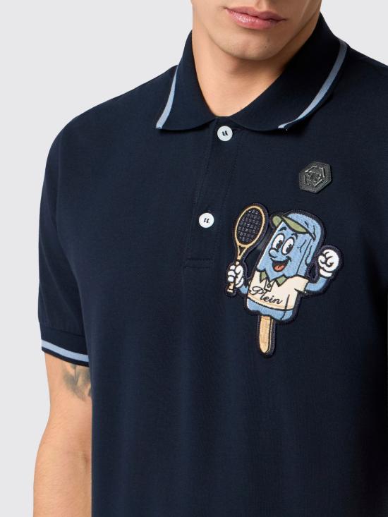 26SS 필립 플레인 폴로 티셔츠 PAFCMTK9017PTE179N 24 Navy - PHILIPP PLEIN