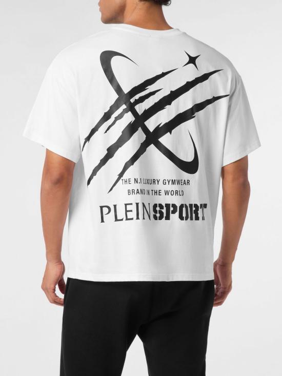 26SS 플레인스포츠 반팔 티셔츠 AAECMTK8761STE003N 01 White - PLEIN SPORT