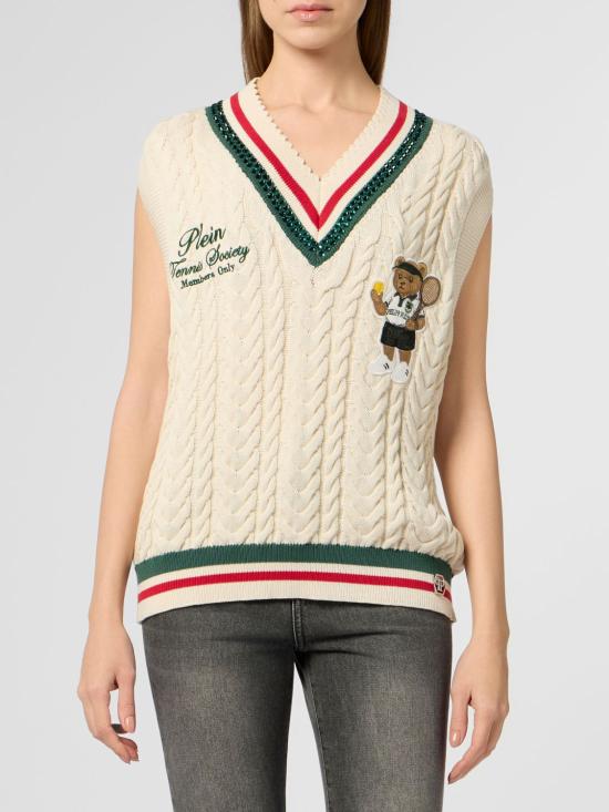 26SS 필립 플레인 스웨터 PAFCWKO0669PKN002N 01OF White