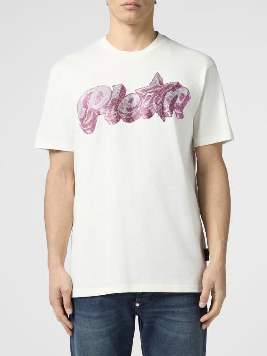 26SS 필립 플레인 반팔 티셔츠 PAFCMTK9055PJY002N 01OF White