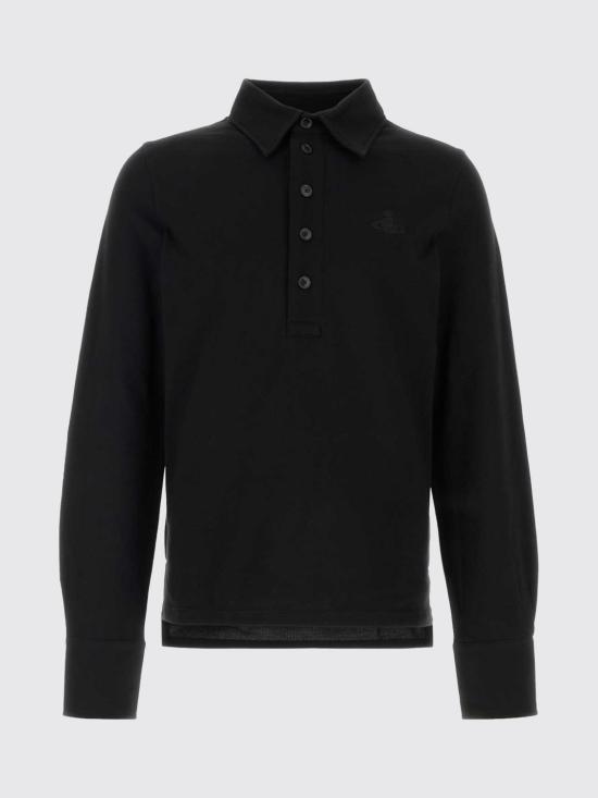 26SS 비비안웨스트우드 폴로 티셔츠 2H01000WJ00AU N401 Black - VIVIENNE WESTWOOD