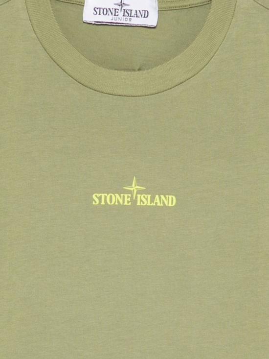 26SS [키즈] 스톤 아일랜드 티셔츠 2100009S0377 V0058 Green - STONE ISLAND