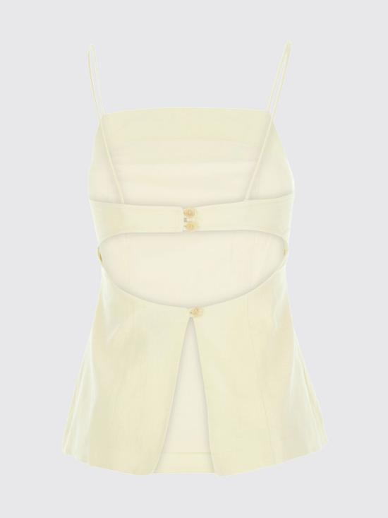 26SS 세미쿠튀르 민소매 티셔츠 S6SN04 A411 Yellow - SEMI-COUTURE